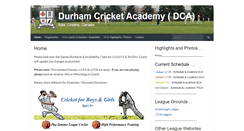 Desktop Screenshot of durhamcricketacademy.com